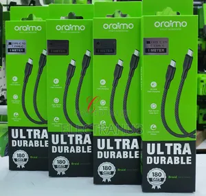 Oraimo Braided 60w Type C to Typec Braided 3a Fast Charging Data Cable