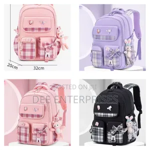 Checkered Student Backpack
