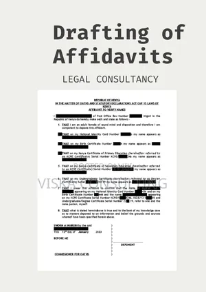 Drafting of Affidavits