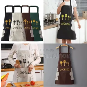 Waterproof Adults Kitchen Aprons With Side Wipes