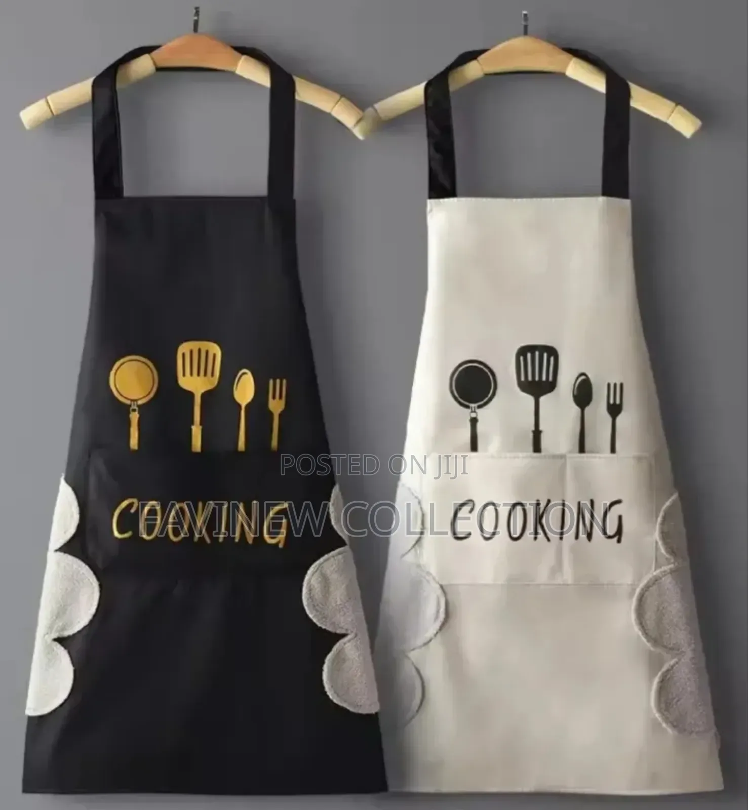 Waterproof Adults Kitchen Aprons With Side Wipes