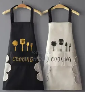Waterproof Adults Kitchen Aprons With Side Wipes