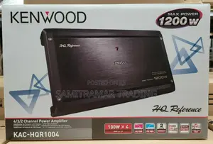 Kac-Hqr1004 Kenwood Class-Ab HQR Series 4-Ch Car Amplifier 1,200w Max