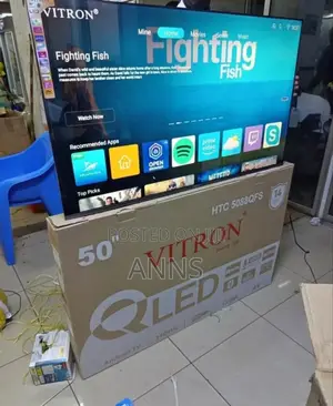 Qled Vitron 50 Inch Smart Android Tv (14 Months Warranty) Htc508u