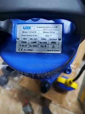 Usk 32m Head Submersible Water Pump