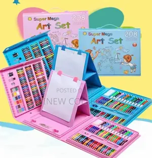 208 Pc Art Drawing/Painting Set With Drawing Board