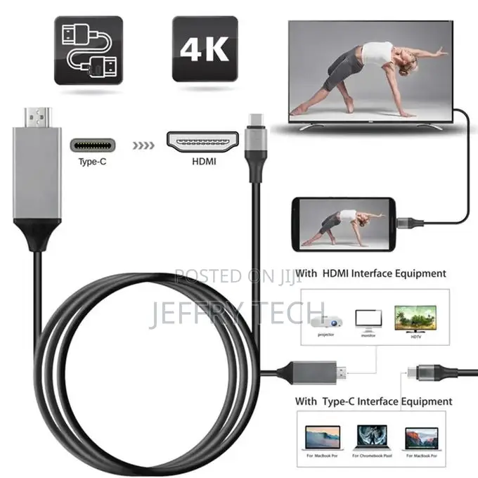 Hdmi Compatible Adapter Cable Usb-C Cable