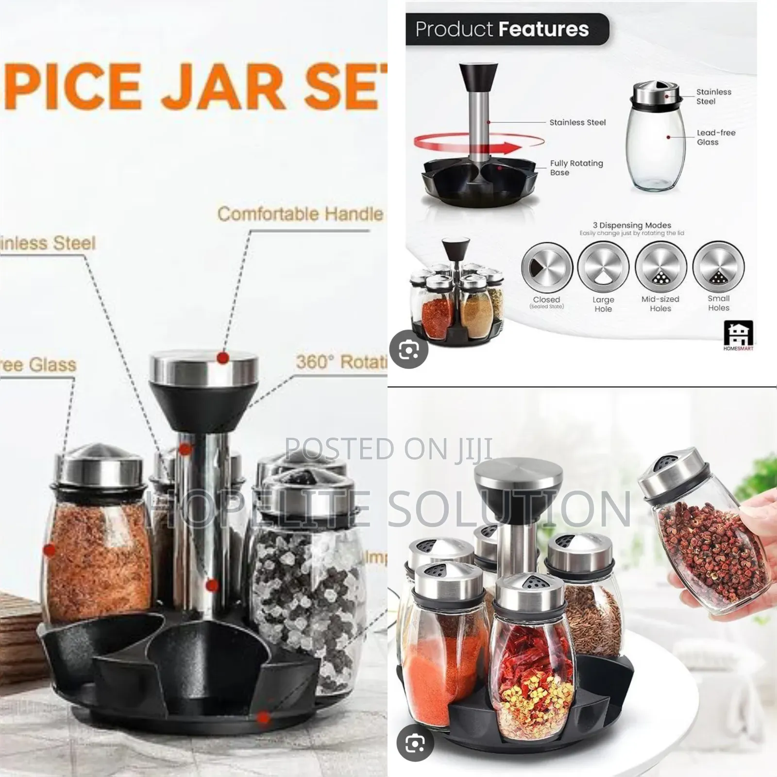 7pc Rotating Spice Rack