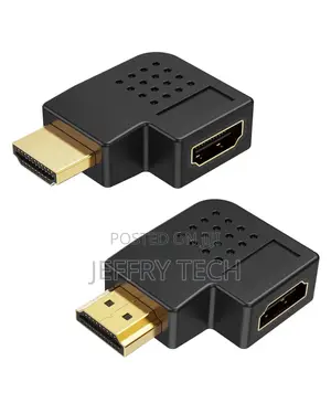 Hdmi Male to Female Adapter, Cablecreation 2 Pack 90 and 270 Degr