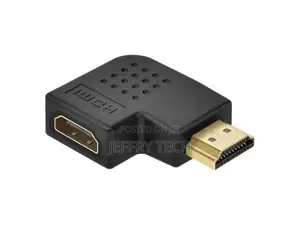 Hdmi Right Angle Port Saver Adapter (Male to Female), 90-Degree, Verti
