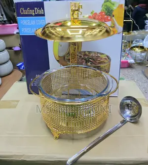 2ltrs Elegant Stainless Steel Chaffing Dish With Hard Thickening Glass