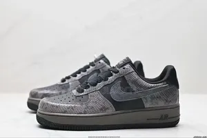 Nike Air Force 1 Low 'Off Noir Snakeskin' Sneaker.