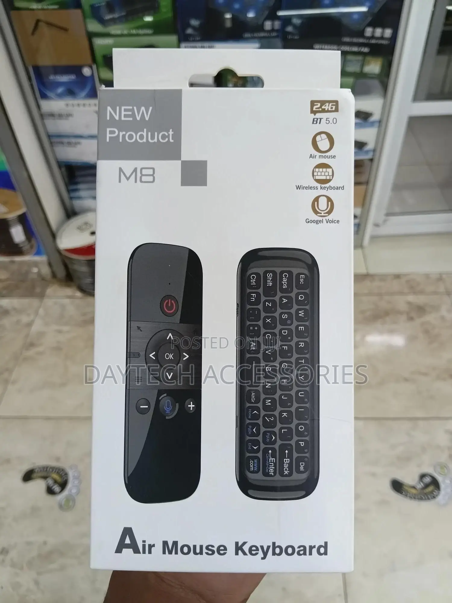 M6 Rechargeable 2.4g Air Mouse Remote Control Universal Mini Keyboard.