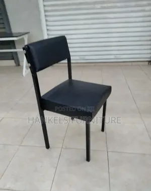 Metallic Frame Leather Office Chair