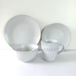 16-PCS White Dinner Set