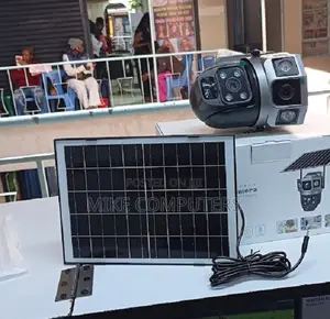 V380 Pro Solar CCTV Camera 4g Sim With 2 Lens, 8w Solar Panel