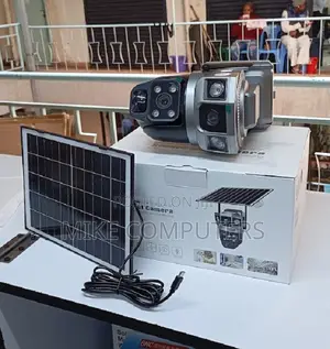 V380 Pro Solar Powered 4mp Dual Lens Wifi Solar Camera