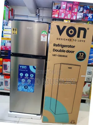Von 138litres Double Door Fridge