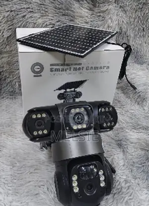 (Three) Solar Powered PTZ Camera - (Pir Human Detection 4g Solar Cam