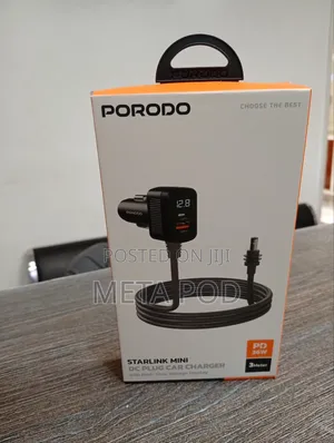 Porodo Starlink Mini Dc Plug Car Charger