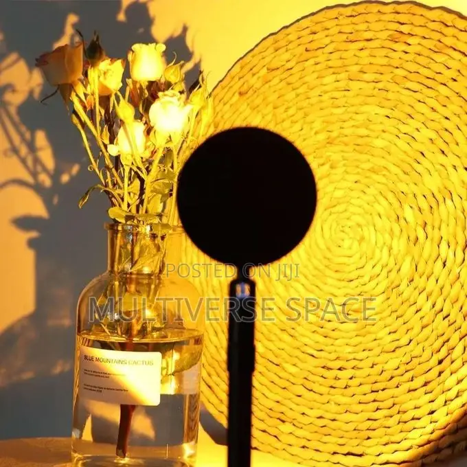 Led RGB 16 Color Projector Night Ambient Light Floor Sunset Lamp Decor