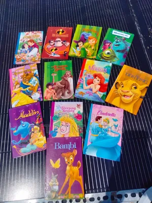 A Set Of 12 Cartoon Themed Disney Story Books For Kids