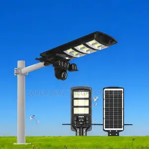 Security Surveillance 4g PTZ Rotating Camera 450w Solar Street Light