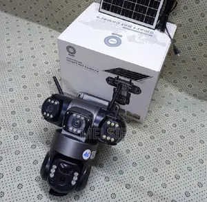 4g Triple Lens Solar CCTV Camerano Wi-Fi or Cables
