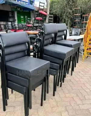 Reception Meeting Chair – Metallic Leather, No Arms