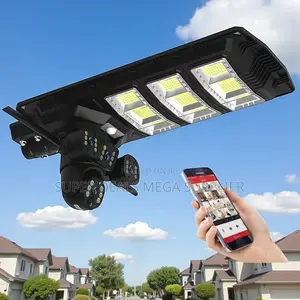4g PTZ Camera With Two Way Communication 450 Watts Solar Street Light