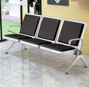 3 Seater Metal Link Chair – Heavy-Duty Waiting Seating