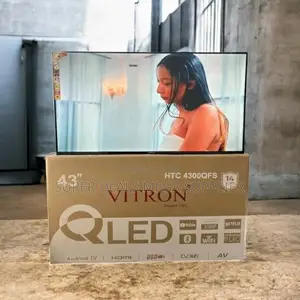 Netflix and Youtube Support Vitron 43 Inch Qled Smart Led Tv