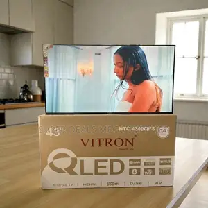 Digital Inbuilt Decoder Vitron 43 Inch Qled Smart Frameless Led Tv