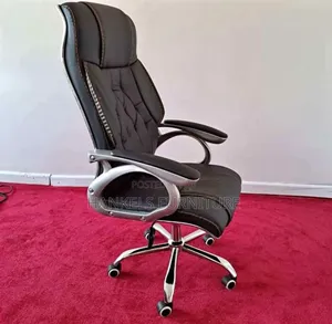 High-back Leather Executive Chair – Reclining Comfort Swivel Base