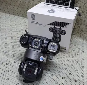4g Triple Lens Solar CCTV Camera 360 Degrees Full Hd
