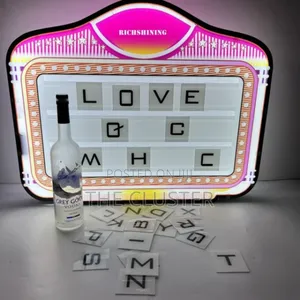 Custom Nightclub Led Letter Board Bottle Presenter Vip Sign