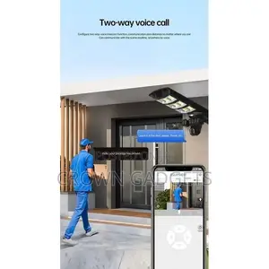 Solar Street Light With Camera 450w Ai Security PTZ System