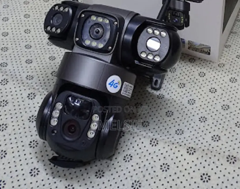 4g Triple Lense Solar PTZ Camera High-Resolution Triple