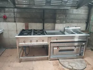 Combined Cooking Rage Stainless Steel ( 4-Burner Cooker +Grindle +Fry