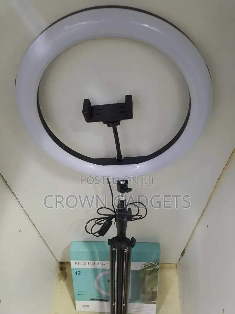 12-Inch Led Ring Fill Light With Stand Phone Holder