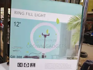 12-Inch Led Ring Fill Light With Stand Phone Holder