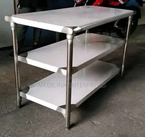 Stainless Customized Double Undershelved Working Tables