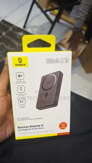 This Is a Baseus Airpow Ii Qi2 Magnetic Power Bank.