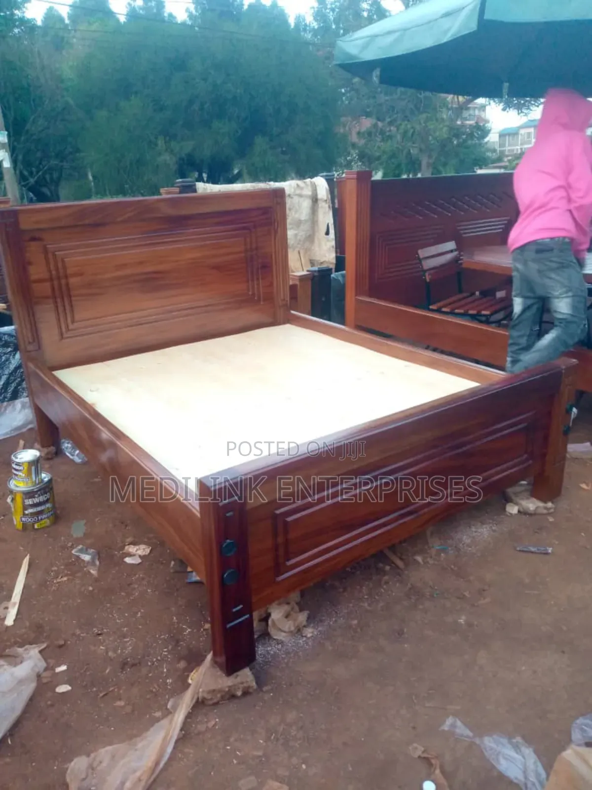 Mahogany Solid Queen Sized Beds 5*6