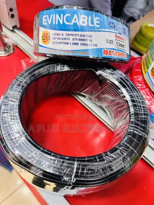 Evincable 1.5mm 90m Black Single Core Installation Cable