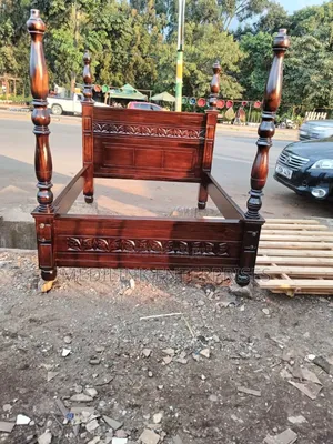 Mahogany Walnut 6*6 Poster Bed