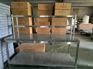 Ss 304 Stainless Steel Combined Table and Rack