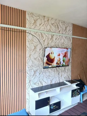 Marble Wallpaper Blended With Flutted Wallpaper