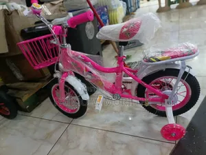 Pink Lady Bike Size 12 With Training Wheels