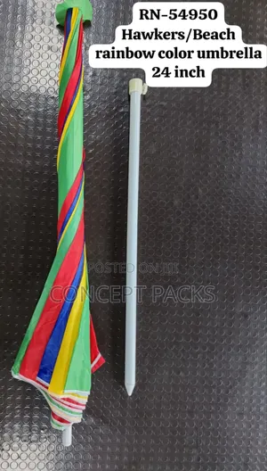 Rainbow Color Garden Umbrella 24inch